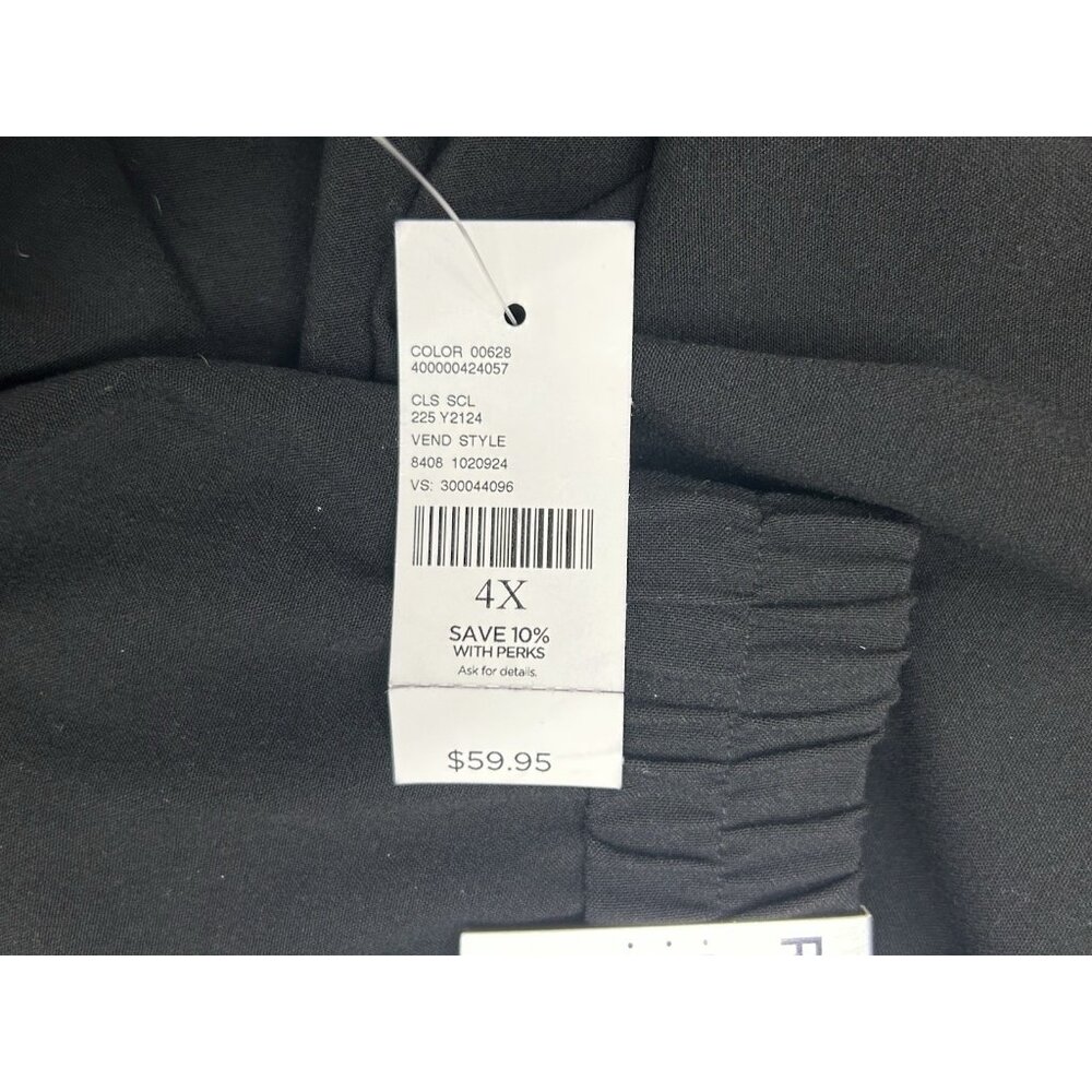 Catherines Black Refined Pull-On Elastic Back Pan… - image 5